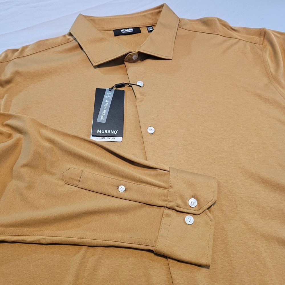 Murano XXL Liquid Luxury A New Hybrid Copper LS Button Down Shirt NWT L1005